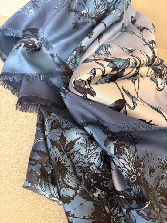Dior Accessories - Christian Dior Floral 140 Giant Silk Scarf